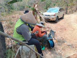 Pemkal Mertelu Dampingi Survei Geolistrik ESDM di Sejumlah Wilayah